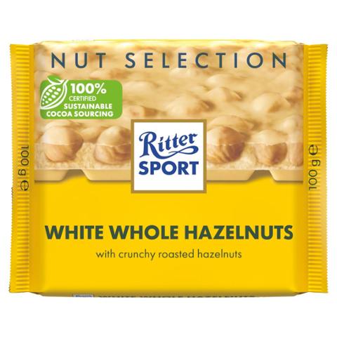 Ritter Sport White Whole Hazelnuts