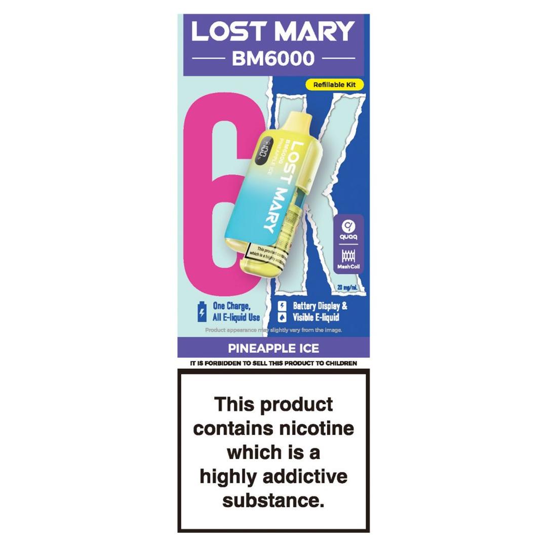 Lost Mary BM6000 Pineapple Ice Refillable Kit