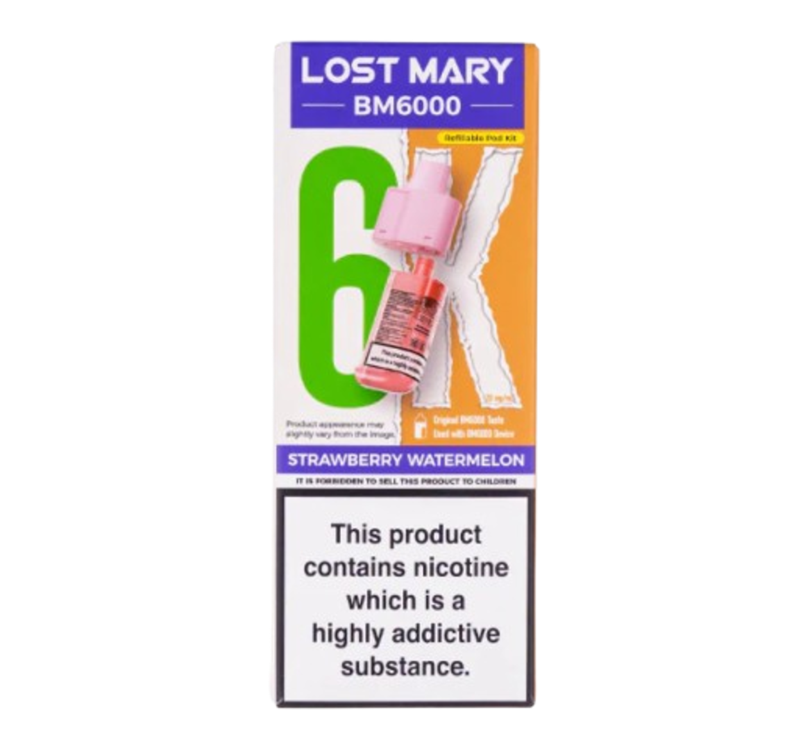 Lost Mary BM6000 6K Strawberry Watermelon Refillable Pod Kit