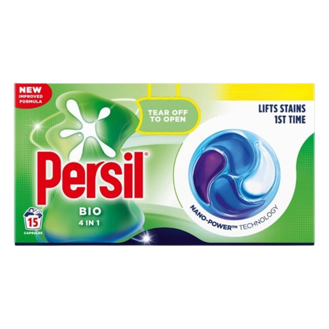 Persil Bio 4in1 Fast-dissolving Laundry Capsules 15 Washes