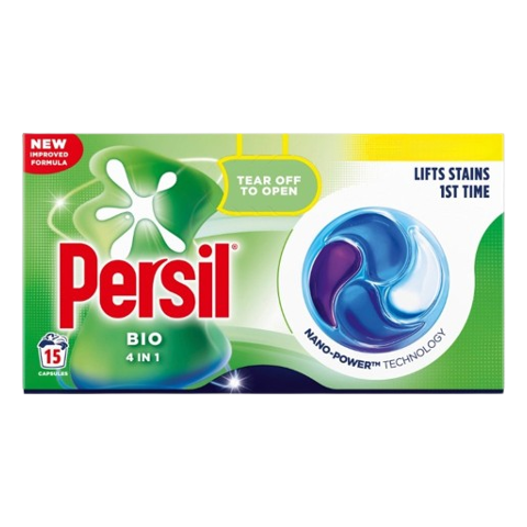 Persil Bio 4in1 Fast-dissolving Laundry Capsules 15 Washes