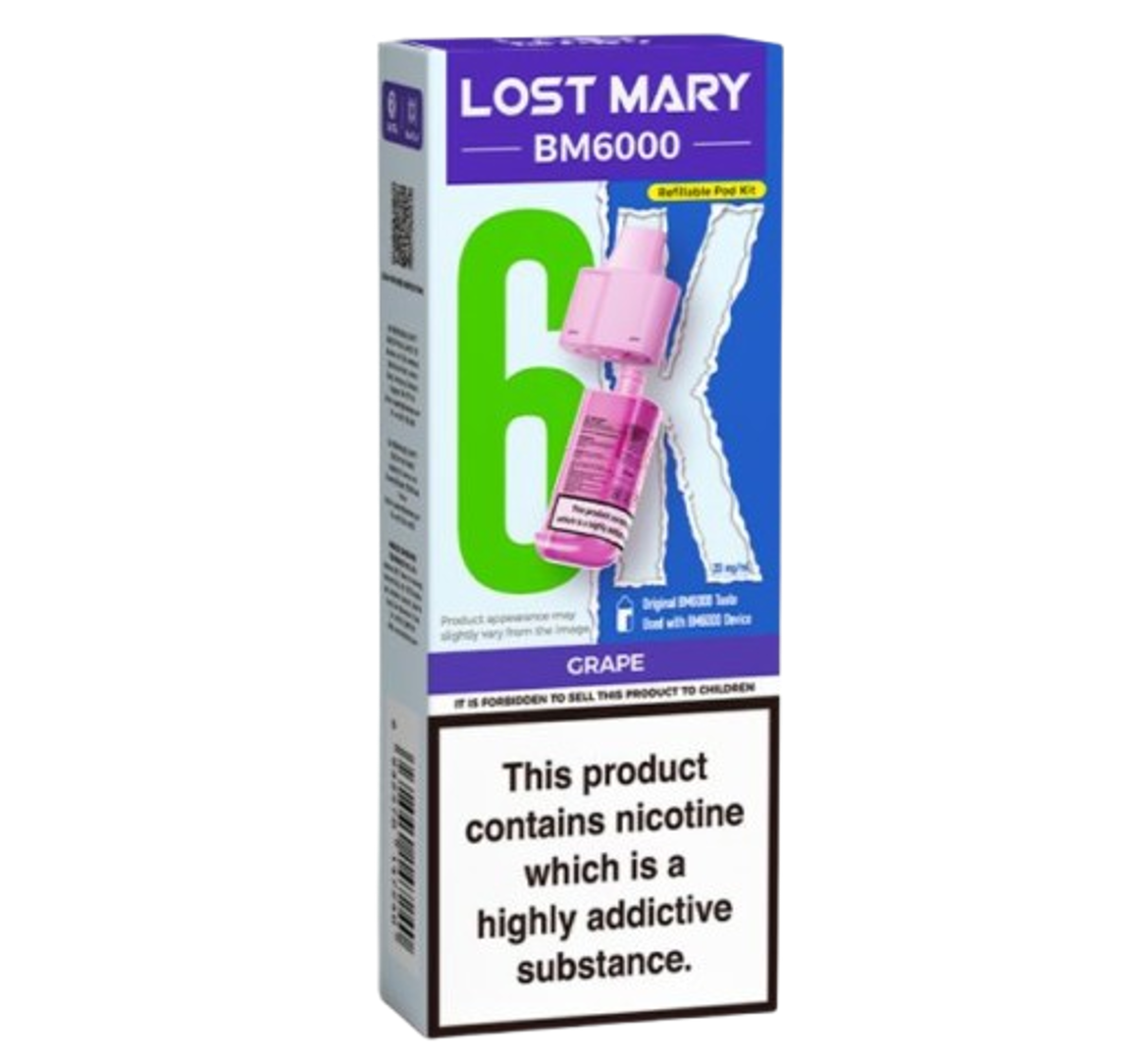Lost Mary BM6000 6K Grape Refillable Pod Kit