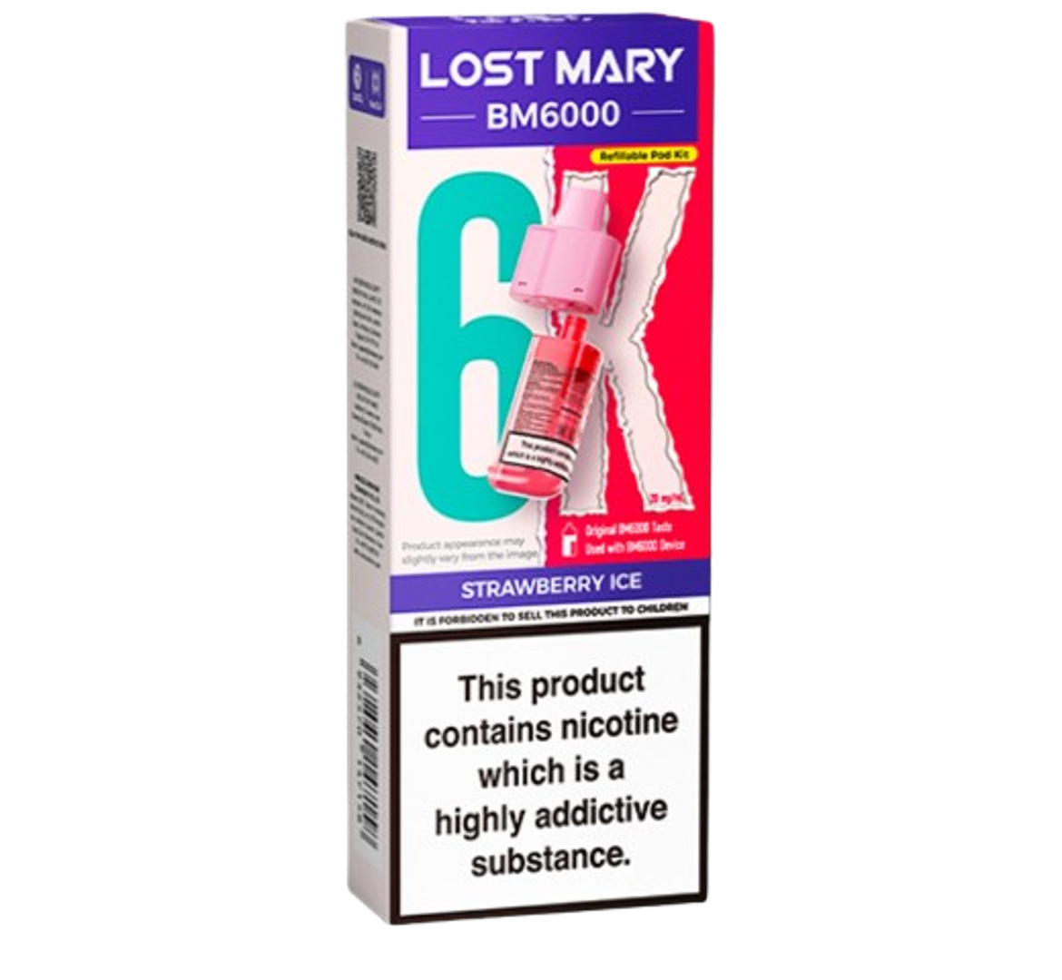 Lost Mary BM6000 6K Strawberry Ice Refill Pack