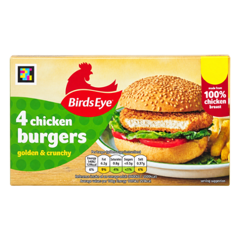 Birds Eye 4 Chicken Burgers