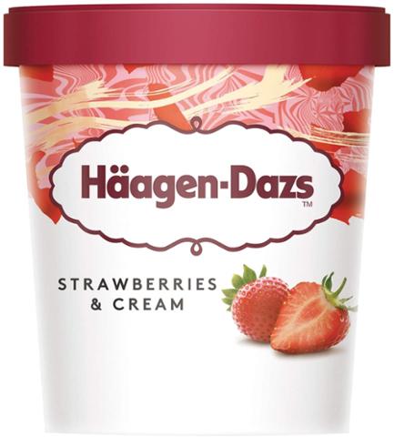 Haagen-Dazs Strawberries & Cream Ice Cream