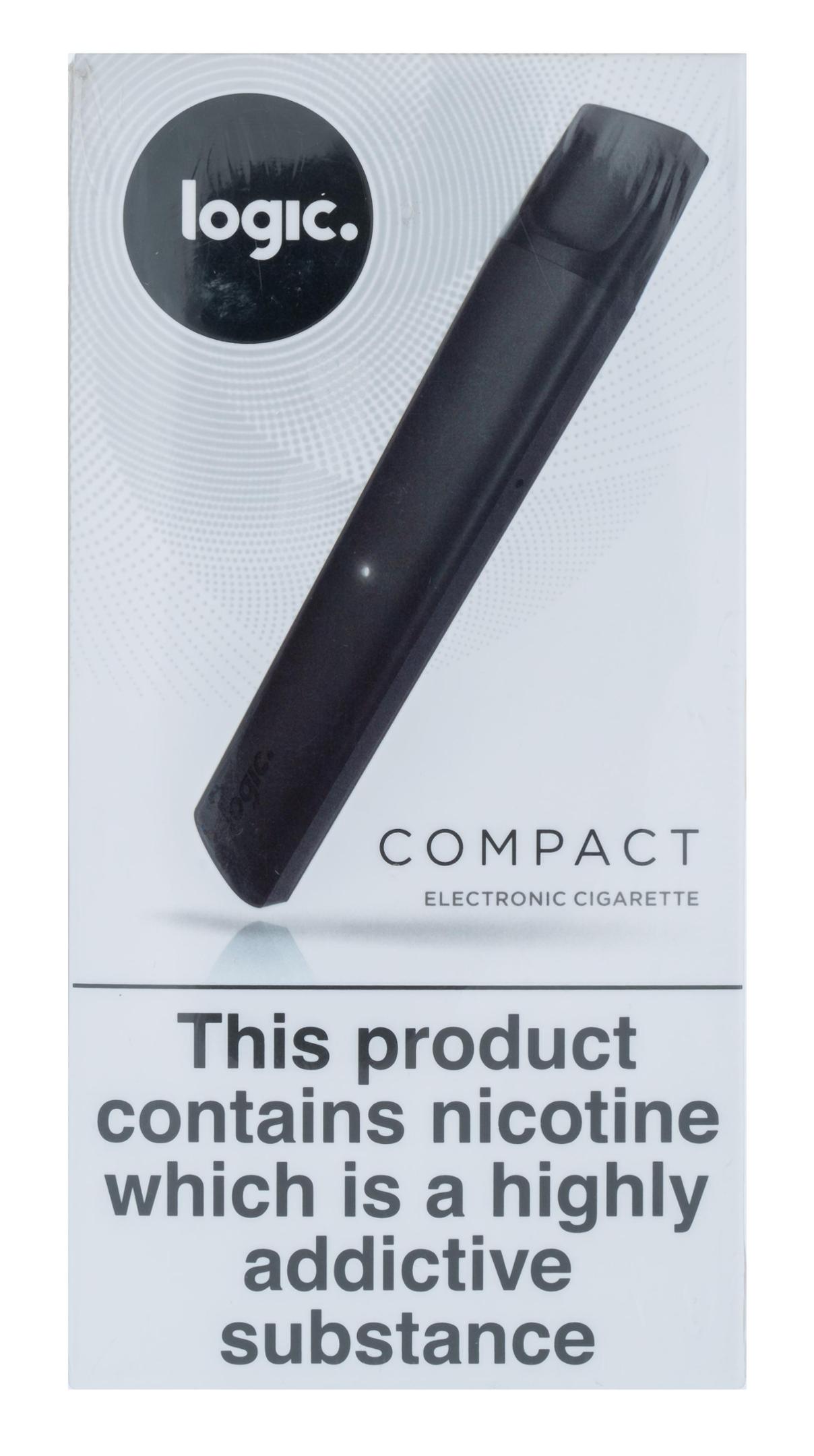 logic compact electronic cigarette Vape Pods Logic Compact Charcoal Starter Kit Electronic Cigarette