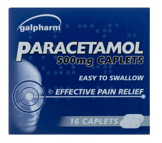 Galpharm Paracetamol 500mg Caplets 16pk