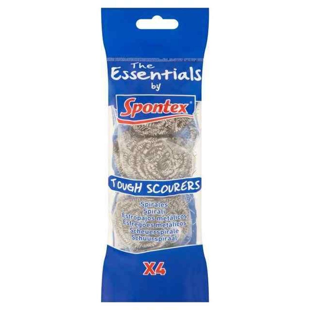 Spontex Tough Scourers 4pk
