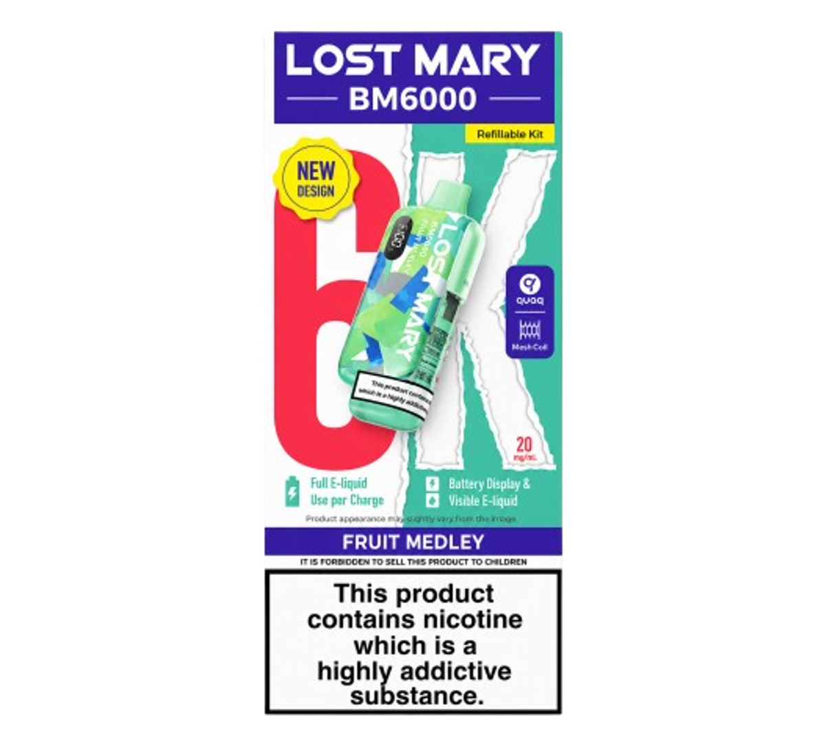 Lost Mary BM6000 Fruit Medley Refillable Kit