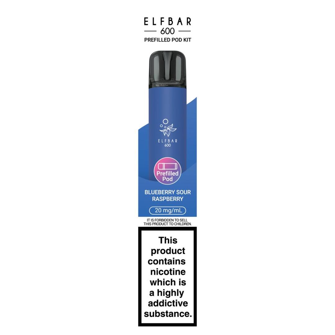 Elfbar 600 Blueberry Sour Raspberry Prefilled Pod Kit