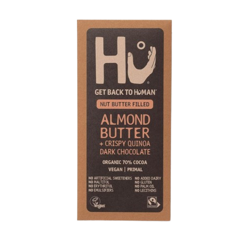 Hu Almond Butter + Crispy Quinoa Dark Chocolate