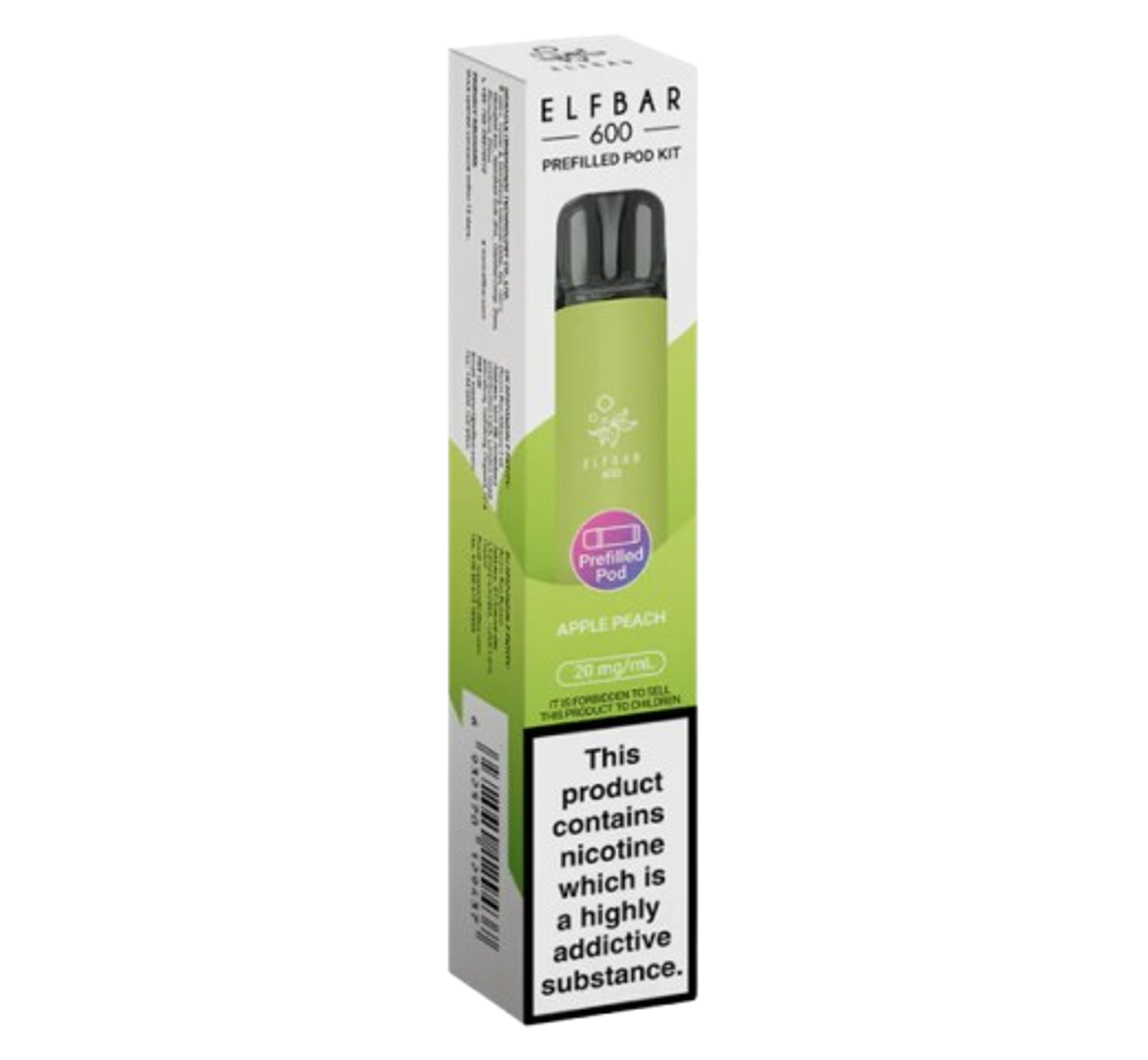 Elfbar 600 Apple Peach Prefilled Pod Kit