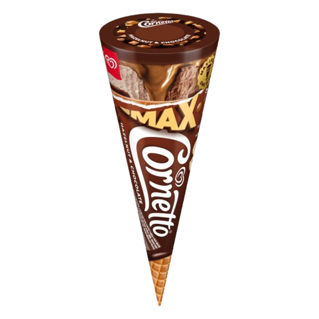 Cornetto MAX Hazelnut & Chocolate Ice Cream