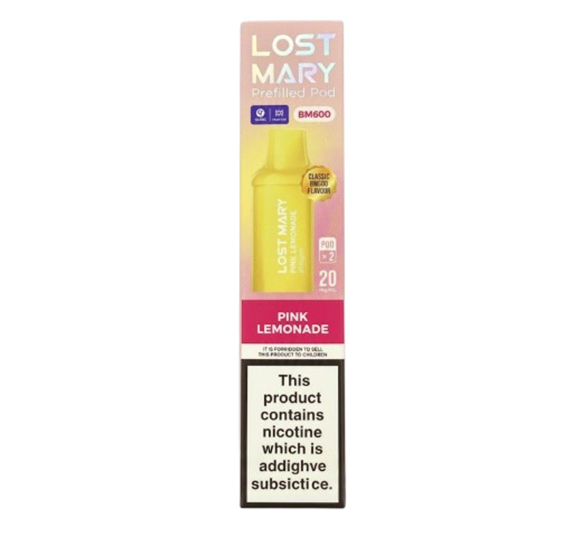 Lost Mary BM600 Pink Lemonade Prefilled Pod