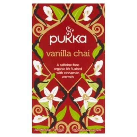 Pukka Vanilla Chai Organic Herbal Tea 20pk