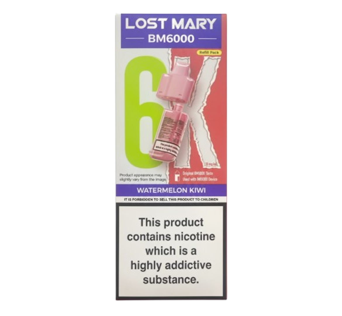 Lost Mary BM6000 Watermelon Kiwi Refill Pack