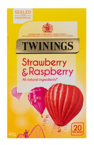 Twinings Strawberry&Raspberry 20 Teabags