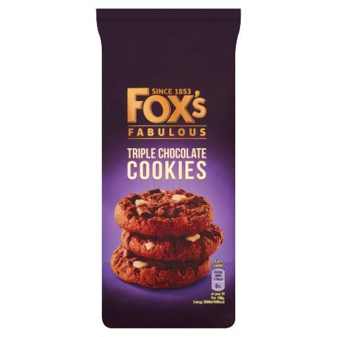Fox's Fabulous Triple Chocolate Cookies
