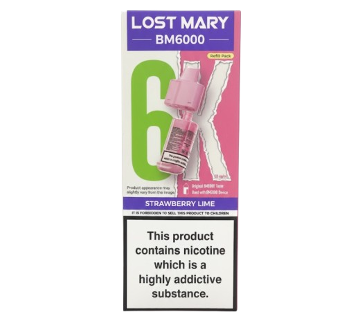 Lost Mary BM6000 Strawberry Lime Refill Pack