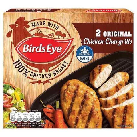 BirdsEye 2 Original Chicken Chargrills Frozen