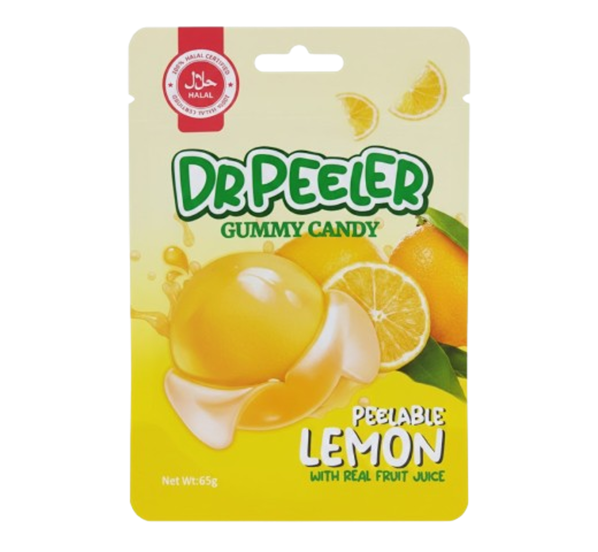 DrPeeler Gummy Candy Peelable Lemon Halal