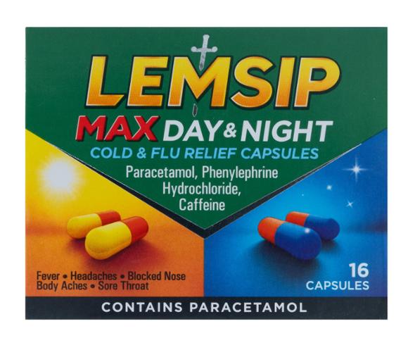 Lemsip Max Day & Night Cold & Flu Relief 16pk