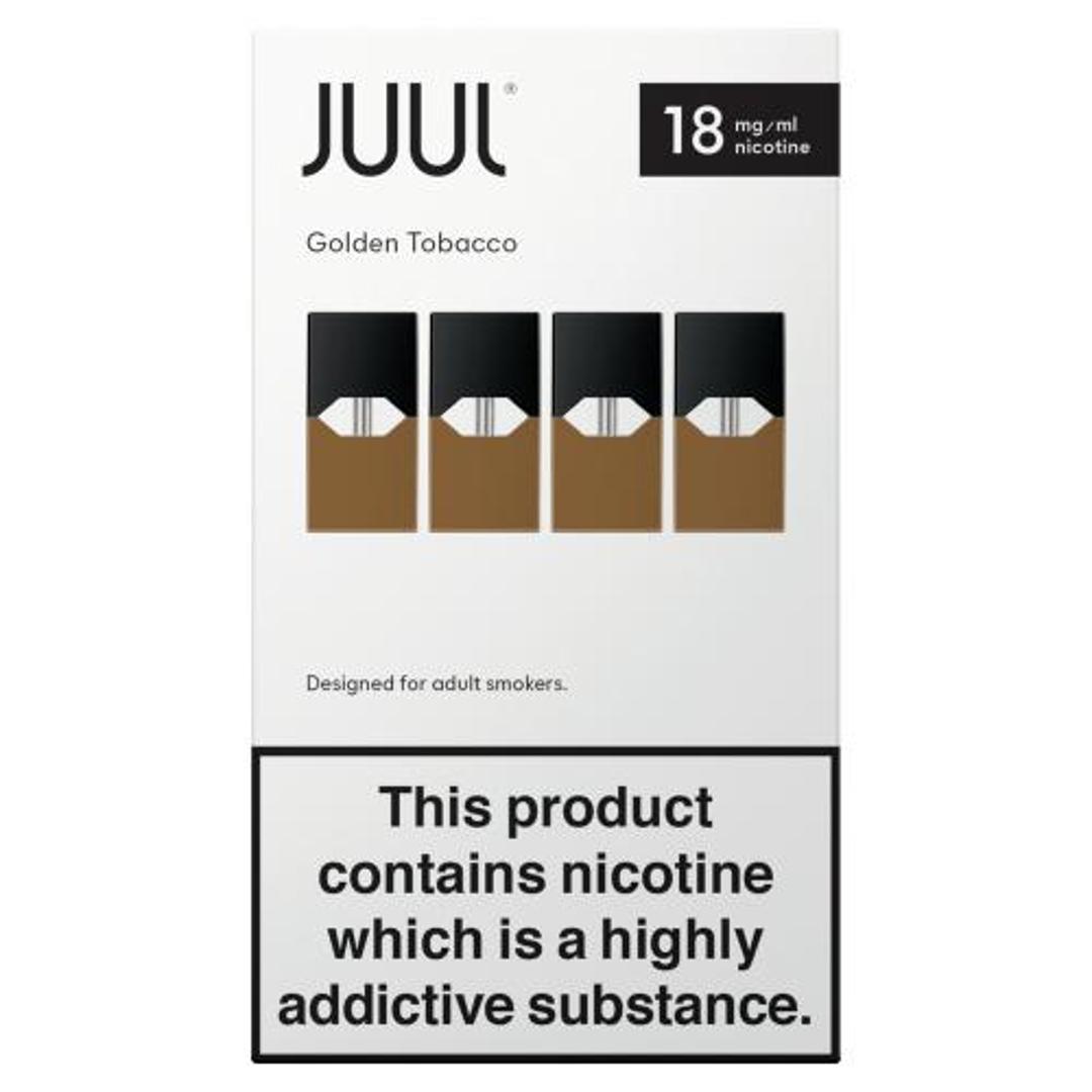 JUUL Golden Tobacco 4 JUUL Pods 9mg | Premier East Finchley