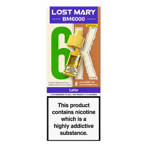 Lost Mary BM6000 Latte Refill Pack