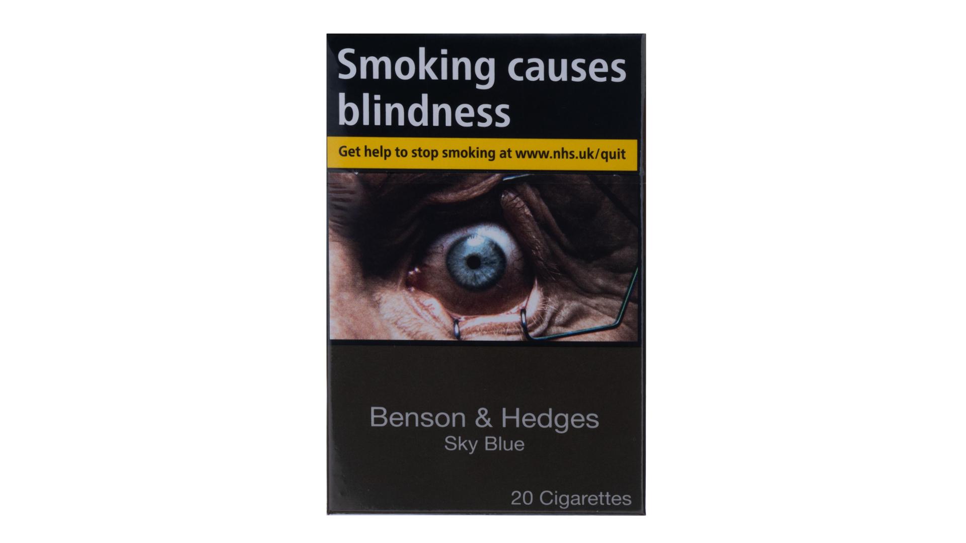 Benson & Hedges Sky Blue Cigarettes - Johnny's Tobacconist