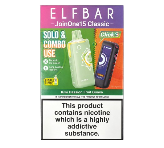 Elfbar JoinOne15 Classic Kiwi Passion Fruit Guava Refill Pack