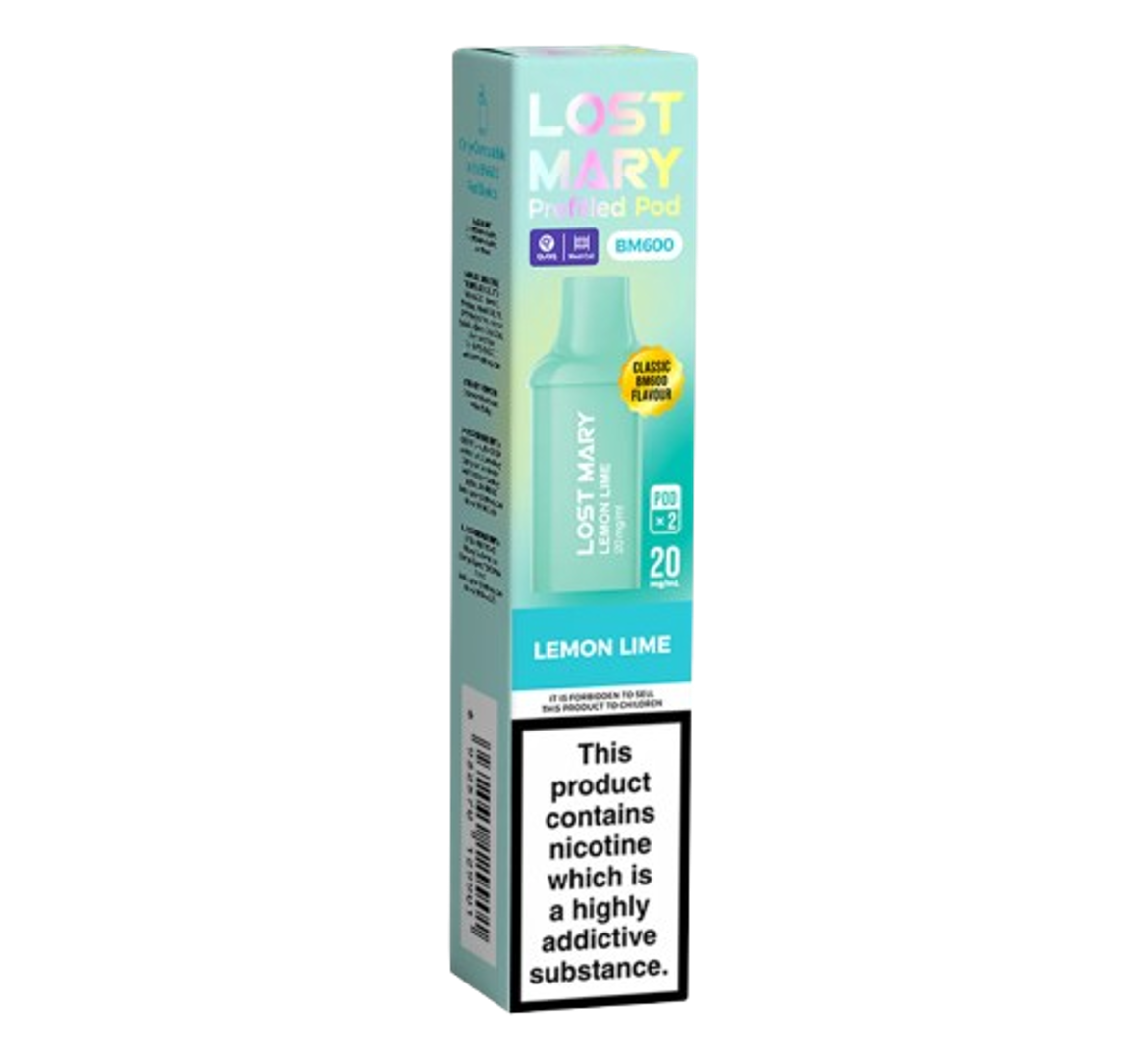 Lost Mary BM600 Lemon Lime Prefilled Pod
