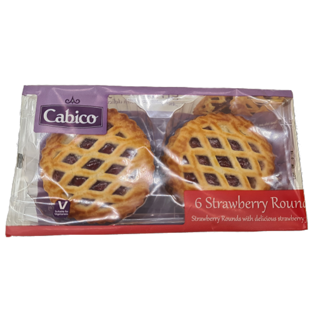 Cabico Strawberry Rounds 6pk