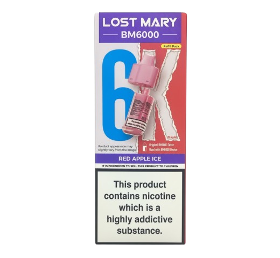 Lost Mary BM6000 Red Apple Refill Pack