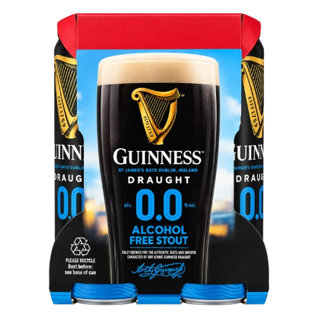 Guinness Draught Alcohol Free 4pk