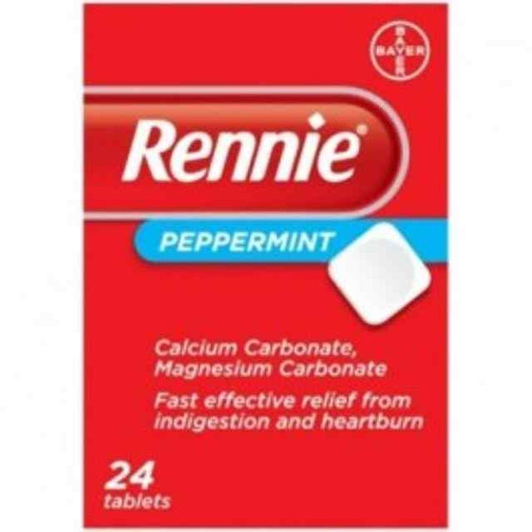 Rennie Peppermint Tablets 24pk