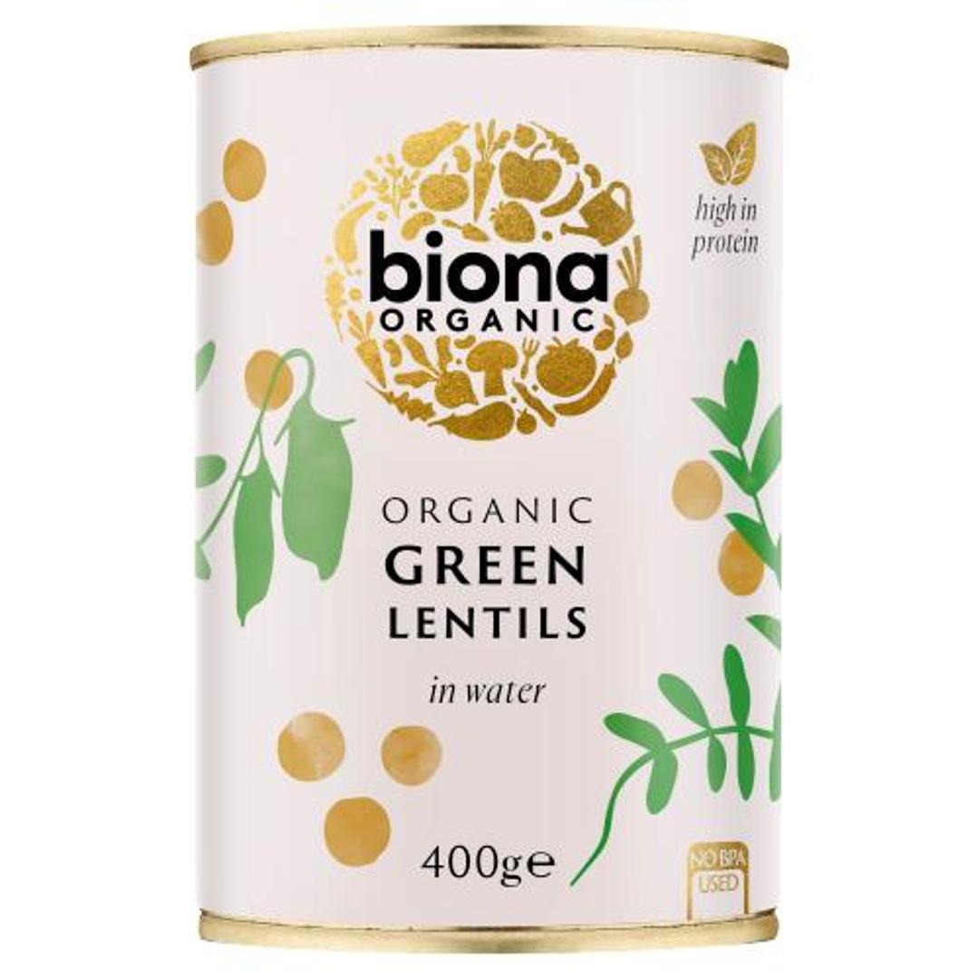 Biona Organic Green Lentils in Water