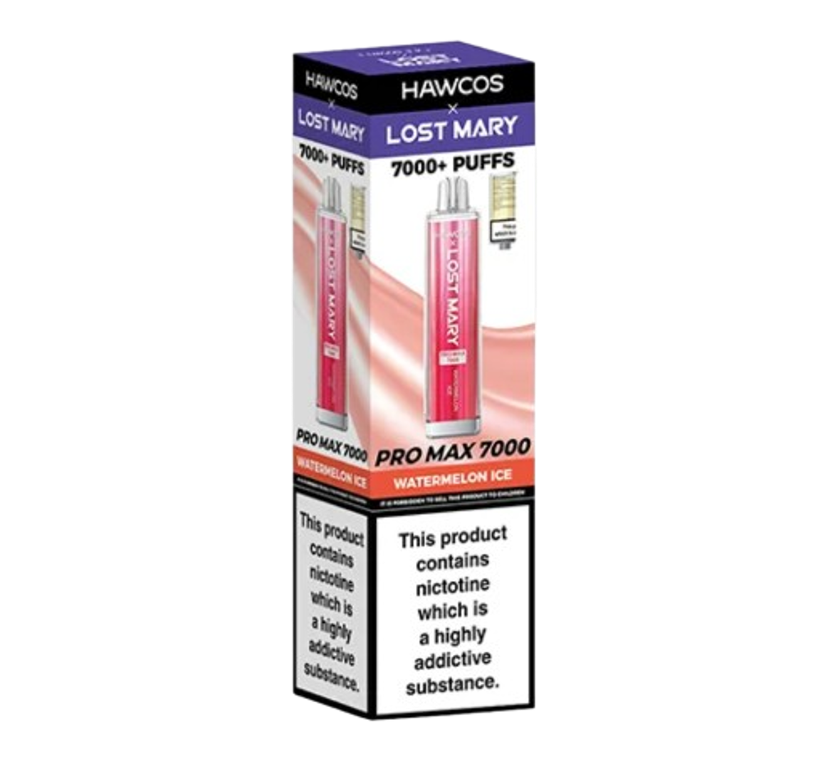 Hawcos x Lost Mary 7000+ Puffs Watermelon Ice