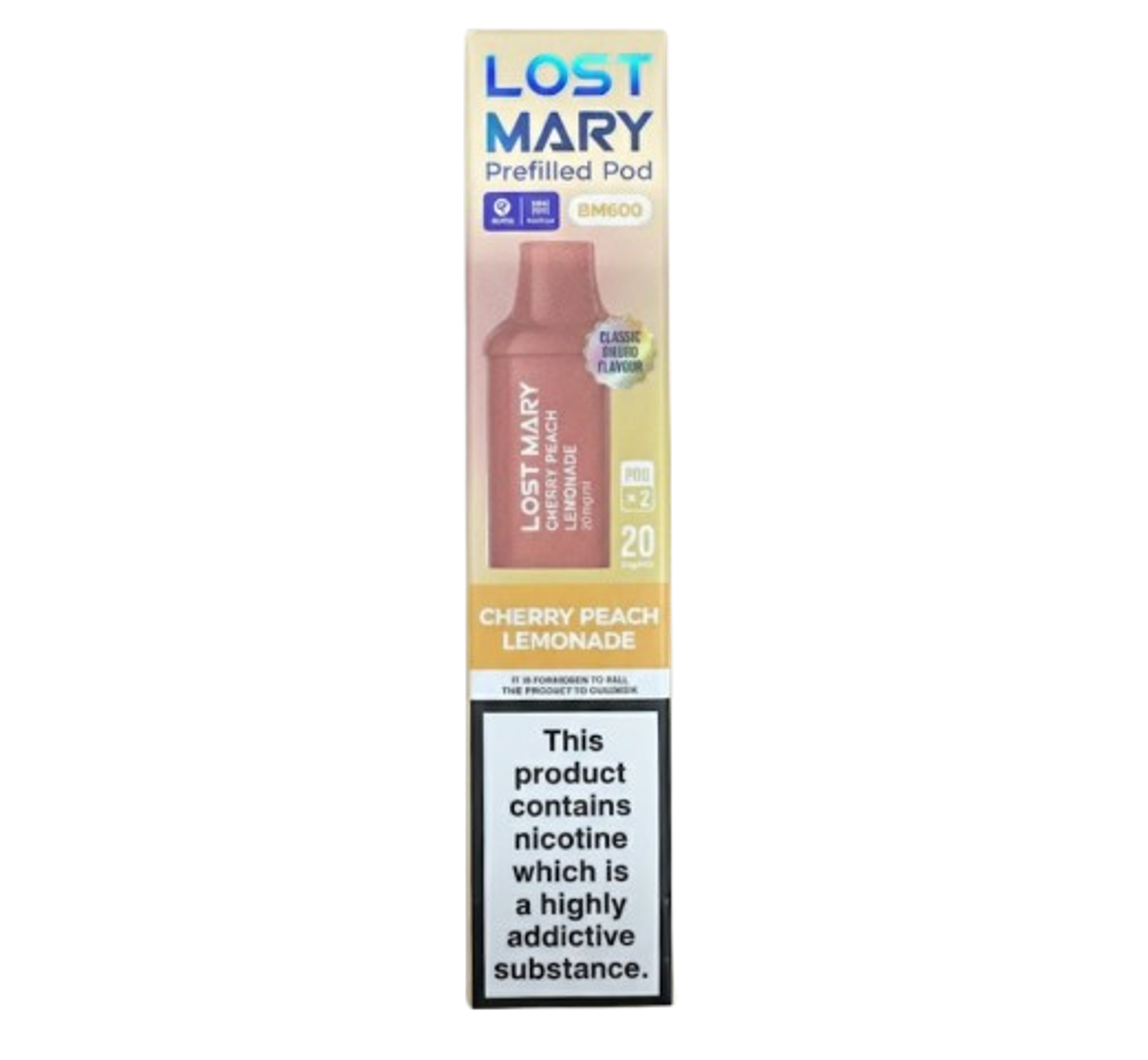 Lost Mary BM600 Cherry Peach Lemonade Prefilled Pod