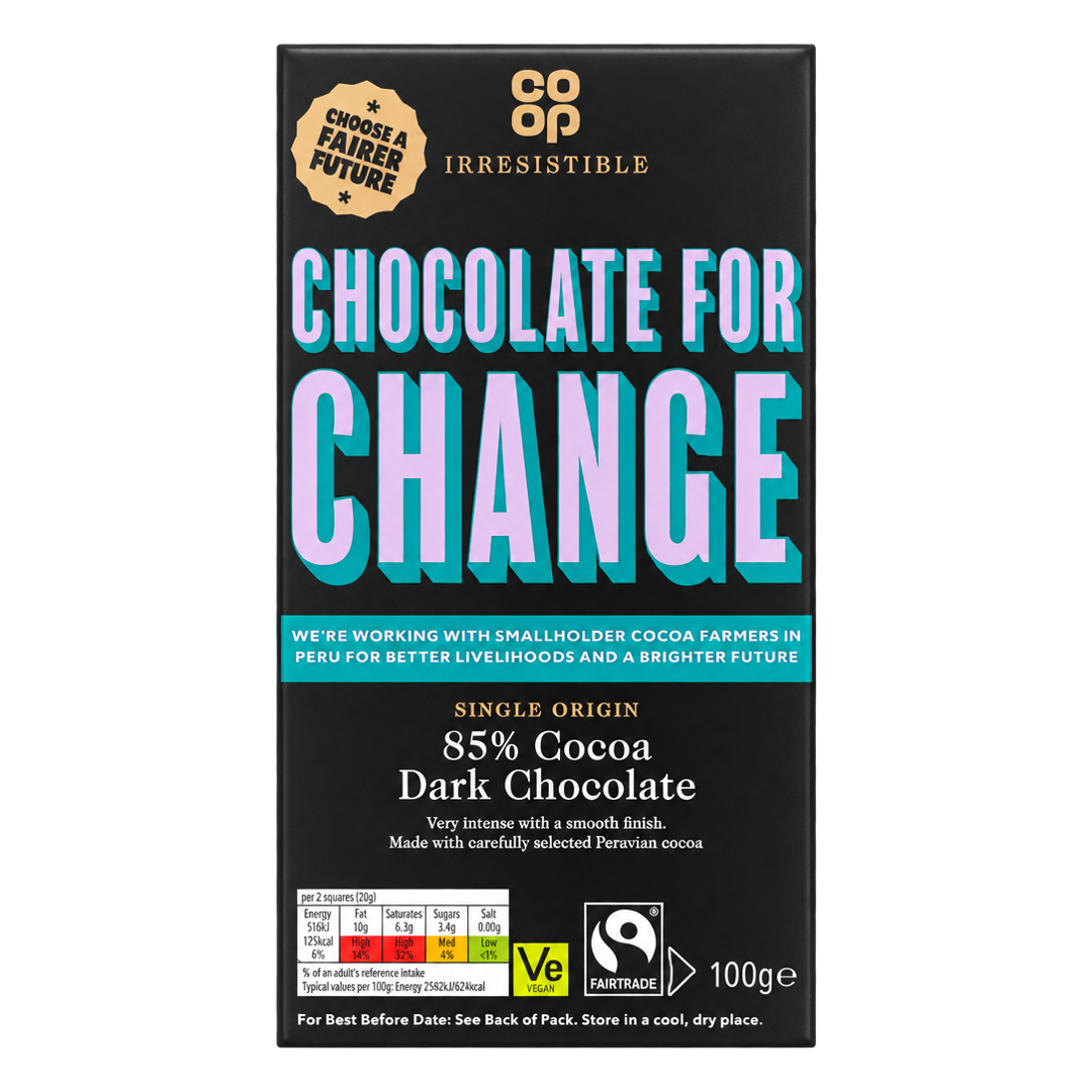 Co-op Irresistible Single Origin 85% Cocoa Dark Chocolate | Essex
