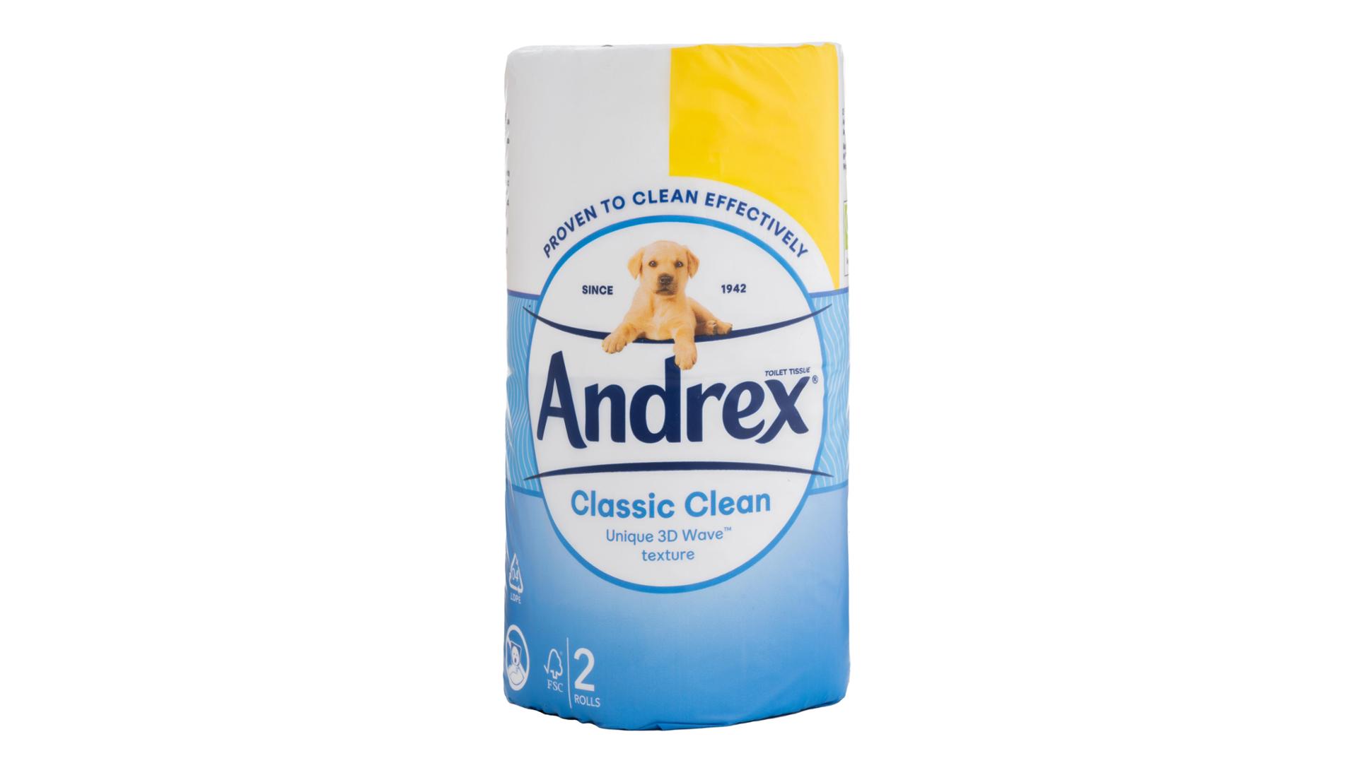 Andrex Gentle Clean Toilet Paper 24-pack • Price