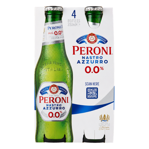 Peroni Nastro Azzurro 0.0% 4pk