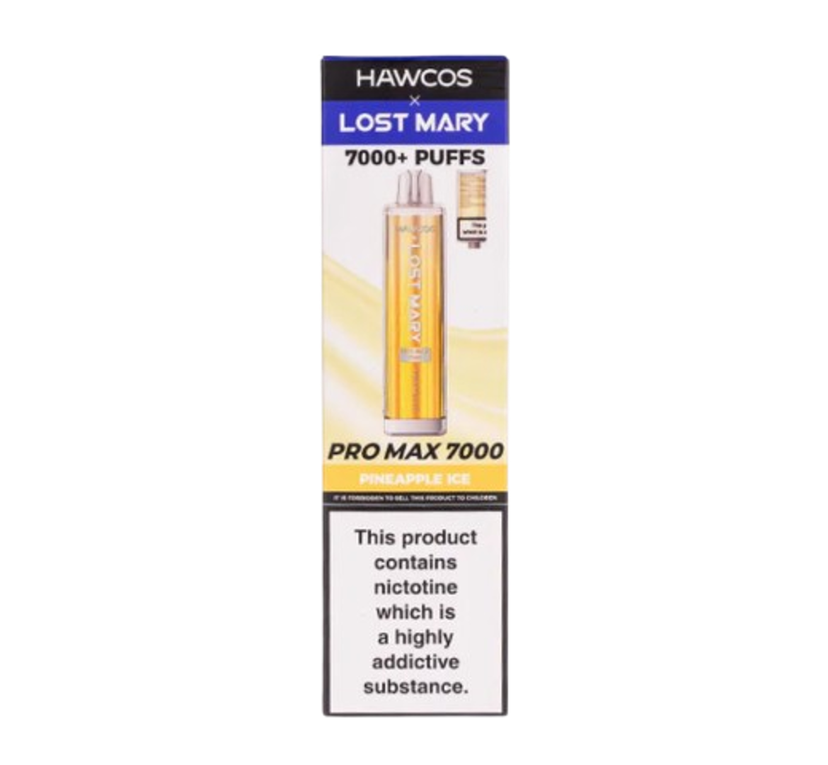 Hawcos x Lost Mary 7000+ Puffs Pineapple Ice