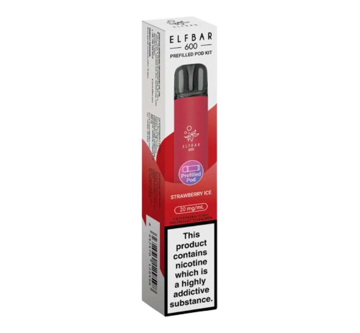 Elfbar 600 Strawberry Ice Prefilled Pod Kit