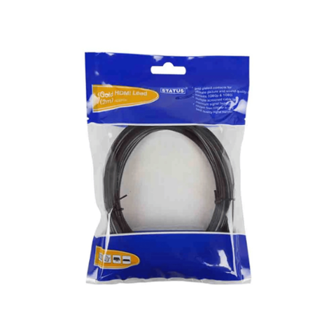 Status HDMI to HDMI Gold Plated TV Lean 2 Metre