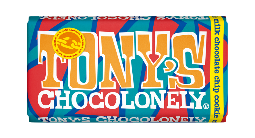 Tony's Chocolonely Milk Choc Chip Cookie