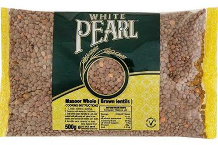 White Pearl Masoor Whole Brown Lentils