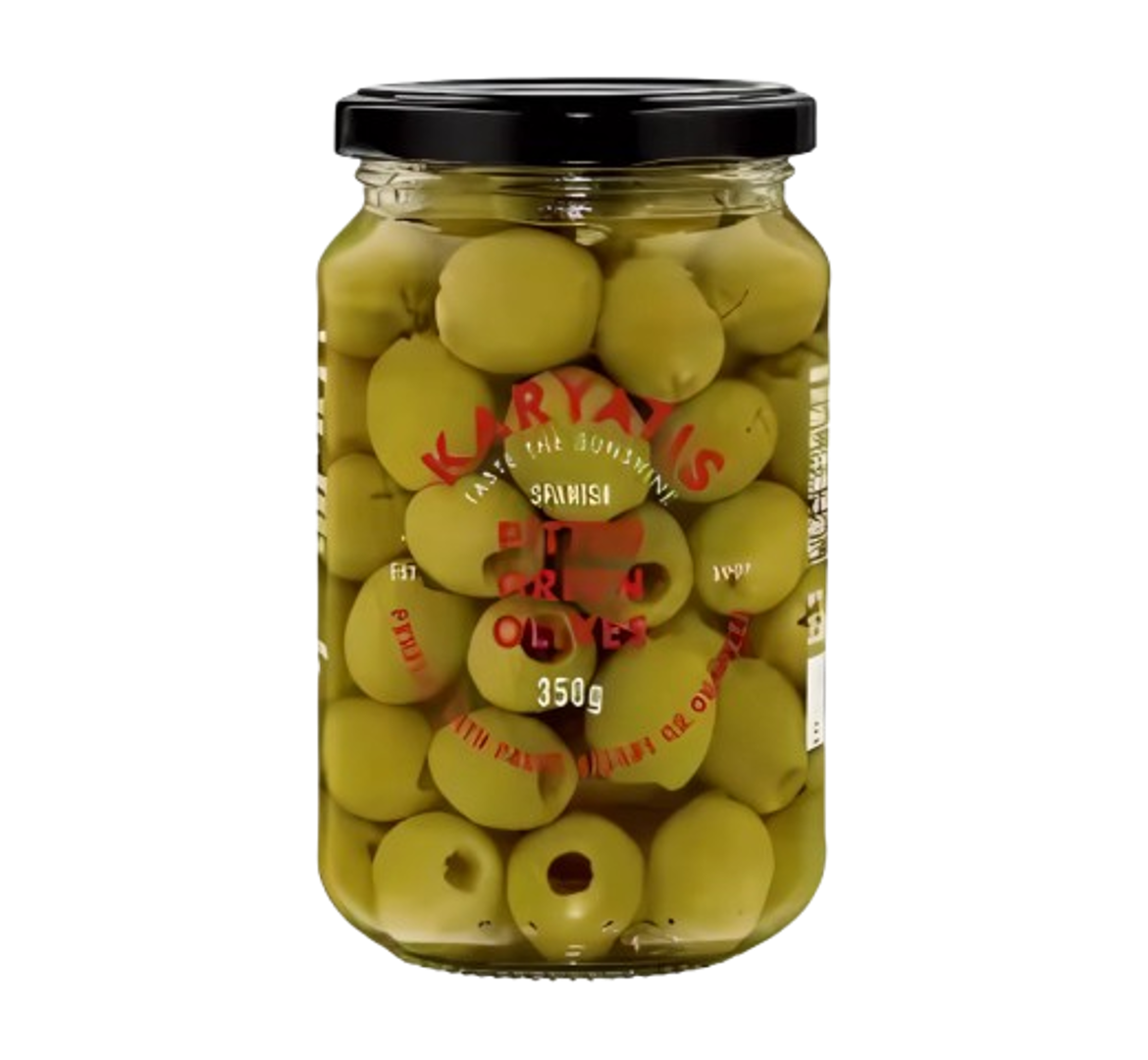 Karyatis Spanish Pitted Green Olives
