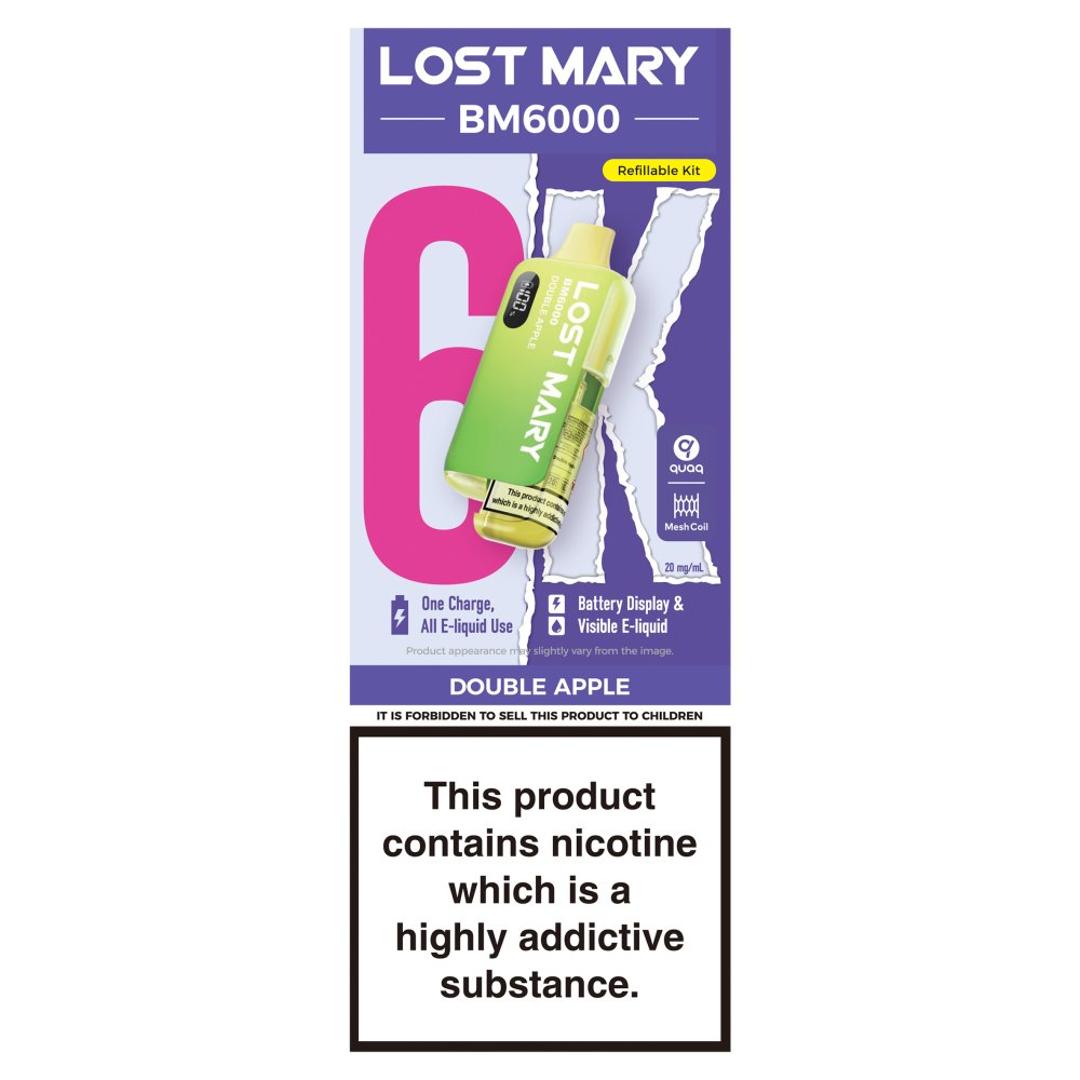 Lost Mary BM6000 Double Apple Refillable Kit