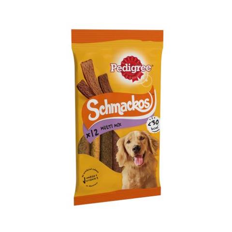 Pedigree Schmackos Adult Dog Treats Multi Mix 12 Strips