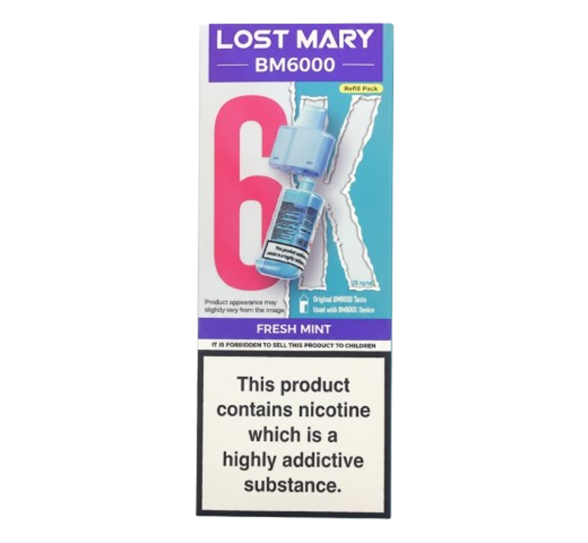 Lost Mary BM6000 Fresh Mint Refill Pack